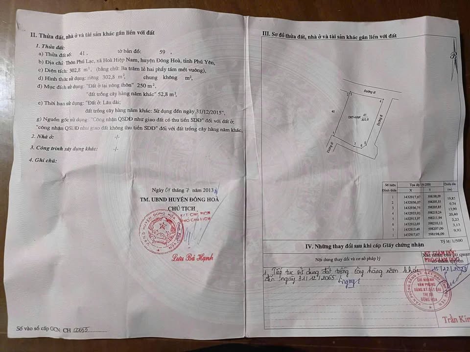 Đất nền mặt tiền Qlo29 Hòa Hiệp 294m² giá 2 tỷ - Đầu tư sinh lời ngay!