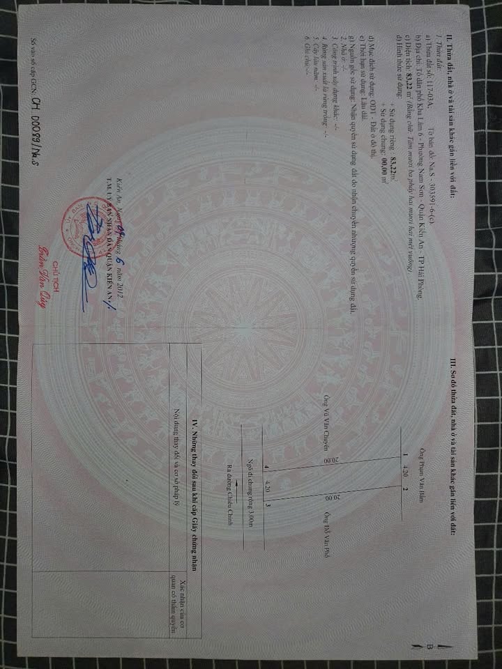 Lô đất đẹp Đông Chấn, Kiến An 83m² giá 1.15 tỷ - Chính chủ, sổ đỏ