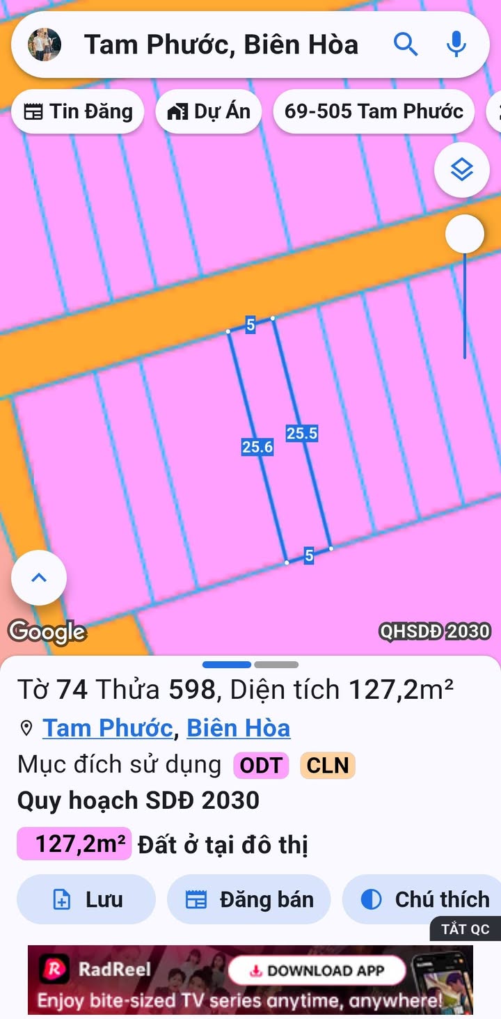 Đất thổ cư 127m² tại Phường Tam Phước, Biên Hòa - Chỉ 1.39 tỷ, cơ hội đầu tư tuyệt vời!