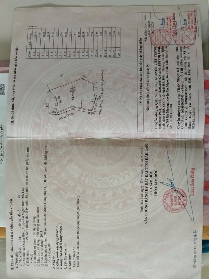 Đất nền xã Quảng Hiệp, Cư M'gar 8 sào giá 2.24 tỷ - Cơ hội đầu tư hấp dẫn!