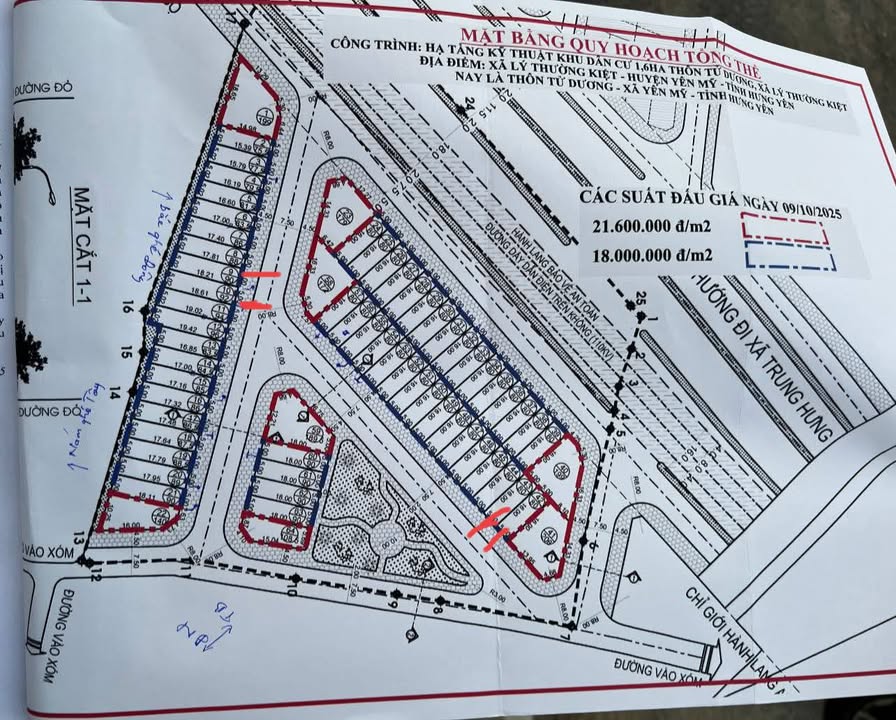 Đất nền Yên Mỹ, Hưng Yên 75m² giá thỏa thuận - Cơ hội đầu tư hấp dẫn!