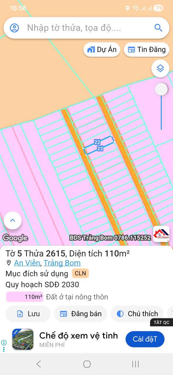 Đất nền ấp 4 An Viễn 110m² giá 900 triệu - Sổ đỏ chính chủ, hai mặt tiền!