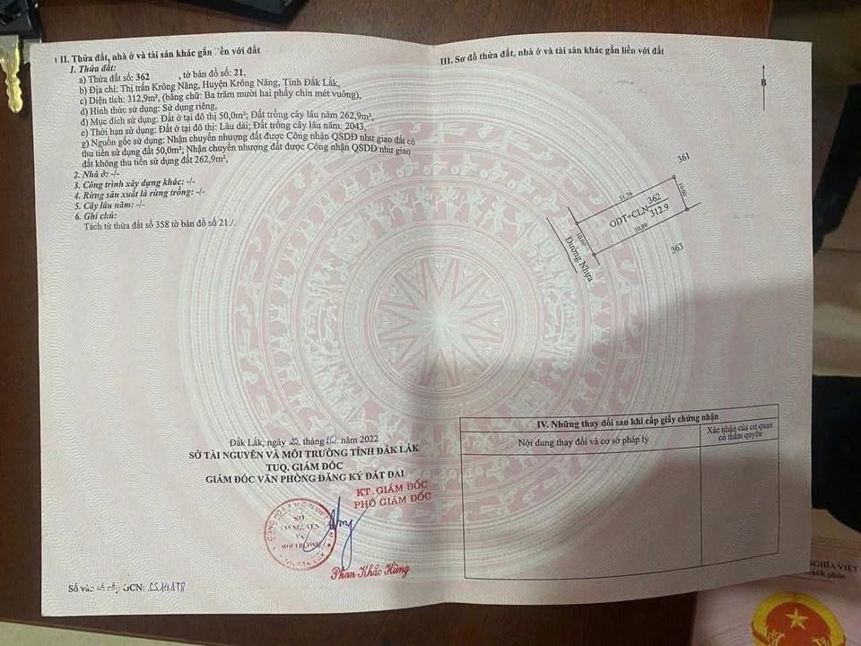 Đất nền Krông Năng 300m² giá 2.25 tỷ - Sổ đỏ chính chủ!