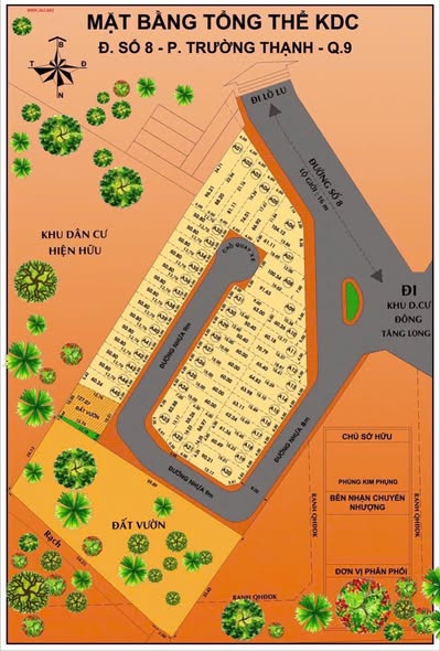 Đất nền phường Trường Thạnh, quận 9, 50.8m² giá 3.45 tỷ - Sổ hồng riêng, đường xe hơi rộng rãi!