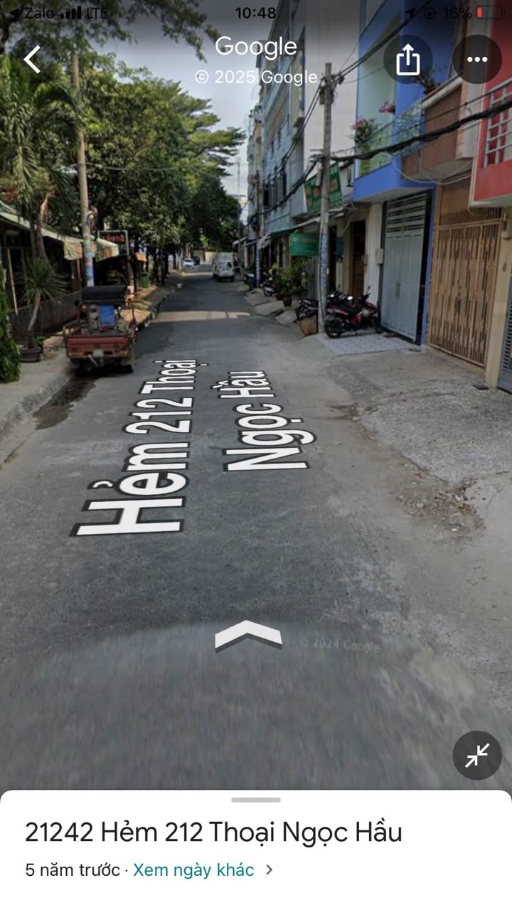 Đất nền hẻm 212 Thoại Ngọc Hầu, Tân Phú 71.2m² giá 10 tỷ - Sổ hồng chính chủ!