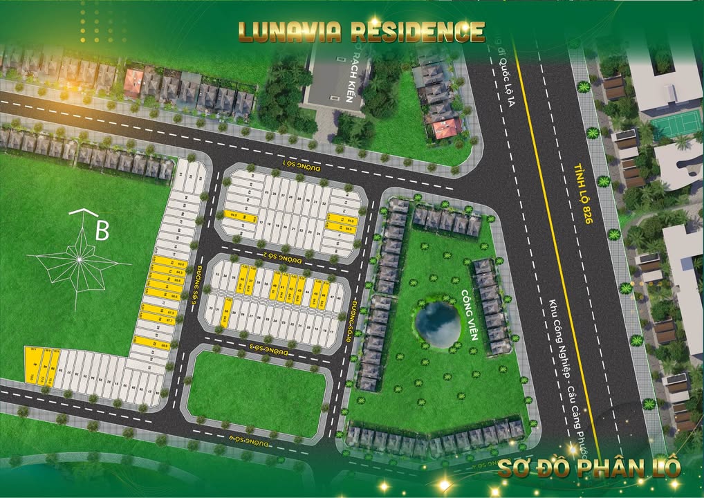 Dự án đất nền Long Hòa, Cần Đước 64-74m² giá chỉ 1.65 tỷ - Sổ hồng riêng!