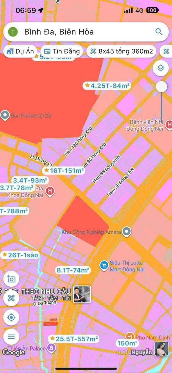 Bán đất 250m² tại Khu phố 4, Tân Hiệp, Biên Hòa - Giá chỉ 6.999 tỷ!