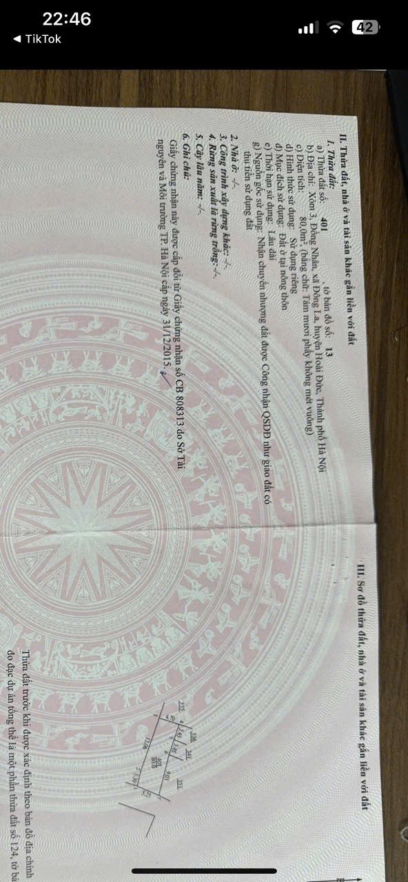 Đất nền An Khánh Hoài Đức 80m² - Giá thỏa thuận hấp dẫn!