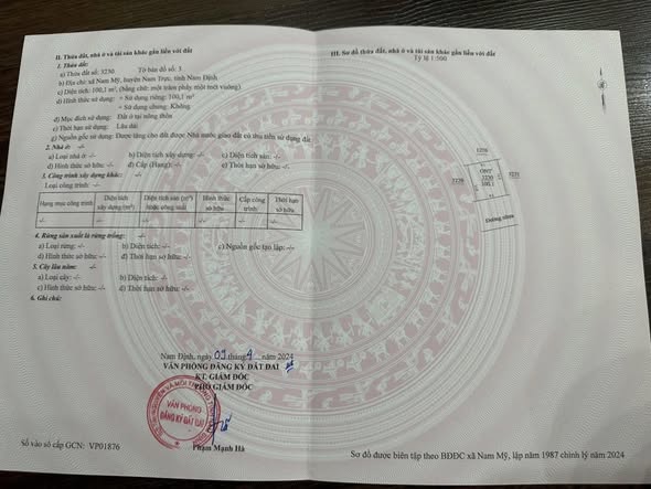 Đất nền xã Nam Mỹ, huyện Nam Trực, 100.01m² giá 1.5 tỷ - Cơ hội đầu tư tuyệt vời!