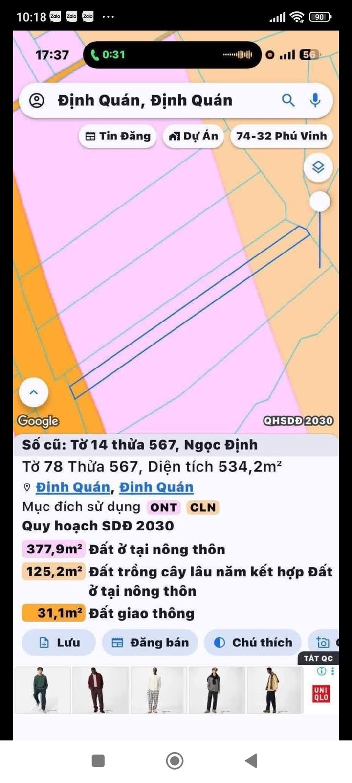 Đất mặt tiền đường Cầu Trắng, Định Quán, 500m² giá 850 triệu - Cơ hội đầu tư hấp dẫn!