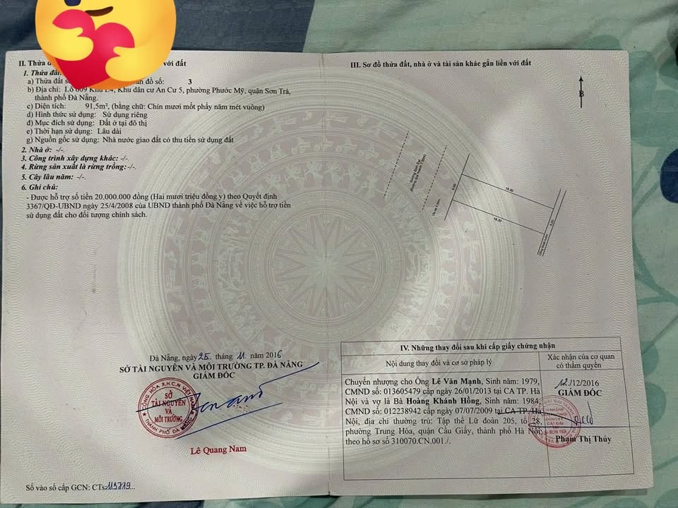 Lô đất đường Đinh Đạt, phường Mân Thái, 91.5m² giá 15 tỷ - Cơ hội đầu tư gần biển!