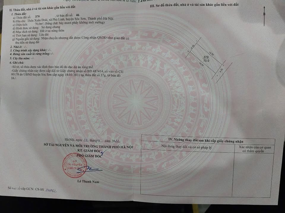 Đất thổ cư 70m² Phù Linh - Gần thị trấn Sóc Sơn, chỉ việc dọn vào ở!