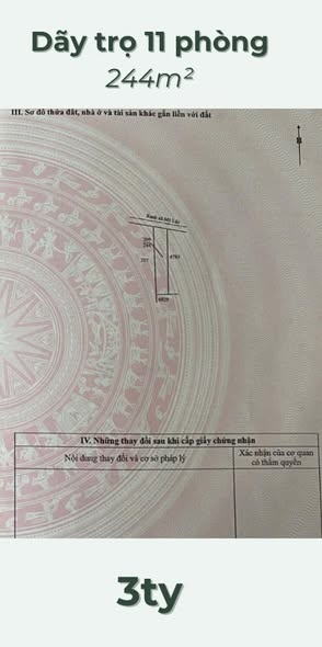 Dãy trọ 11 phòng Cần Giuộc 244m² giá 3 tỷ - Đầu tư sinh lời ngay!