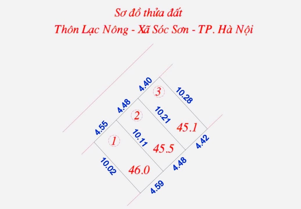 Đất nền dự án Lạc Nông, Mai Đình, Sóc Sơn 45m² - Vị trí đắc địa giữa 3 KCN!