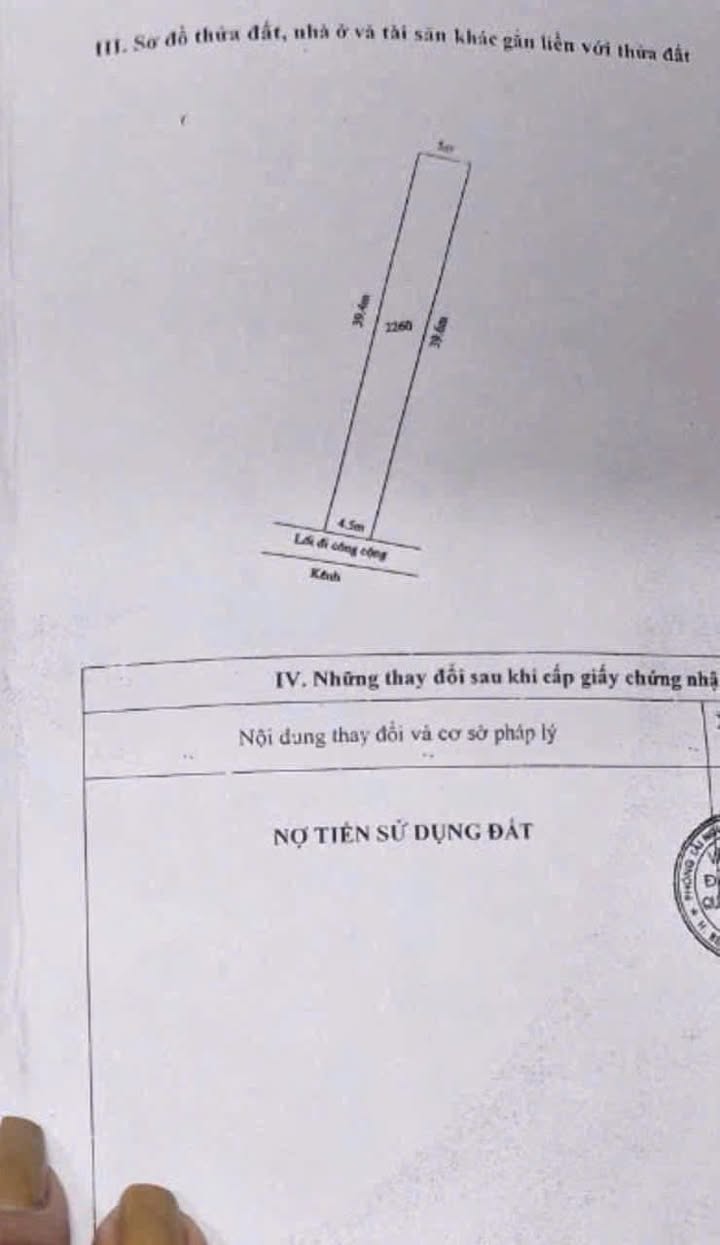 Đất thổ cư 187m² ấp 7 Lương Hoà - Giá chỉ 800 triệu, gần chợ!