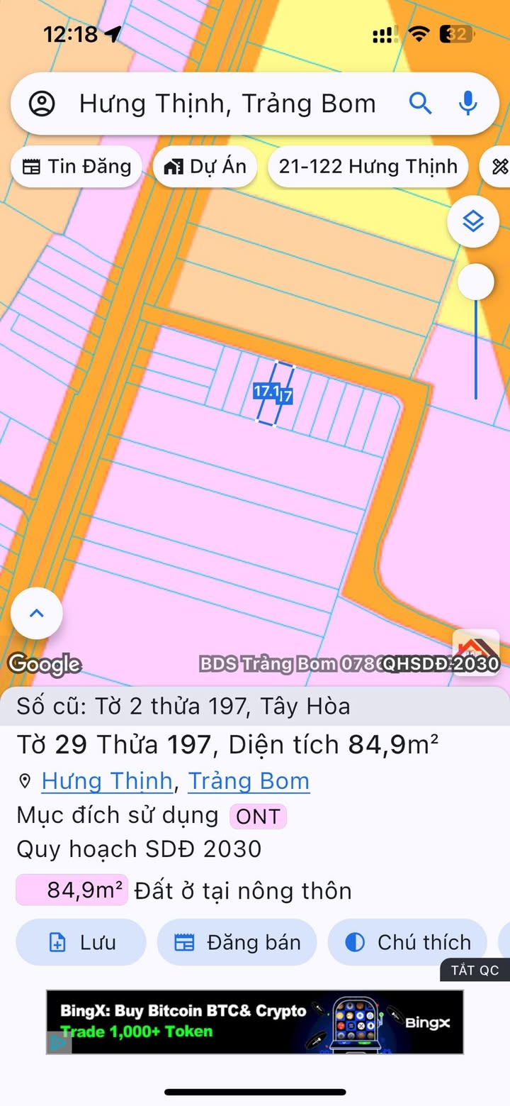 Đất nền Hưng Thịnh Trảng Bom 85m² giá cắt lỗ 600 triệu - Sổ đỏ chính chủ!