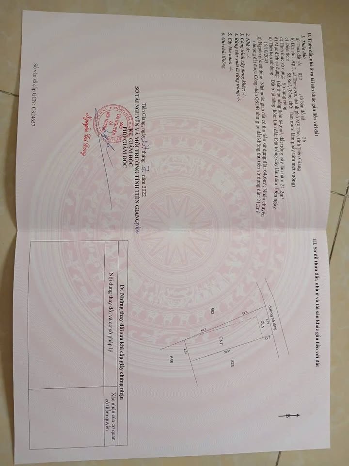 Đất thổ cư 80m² tại ấp 2, phường Trung An, Mỹ Tho giá 1.15 tỷ - Đầu tư sinh lời ngay!