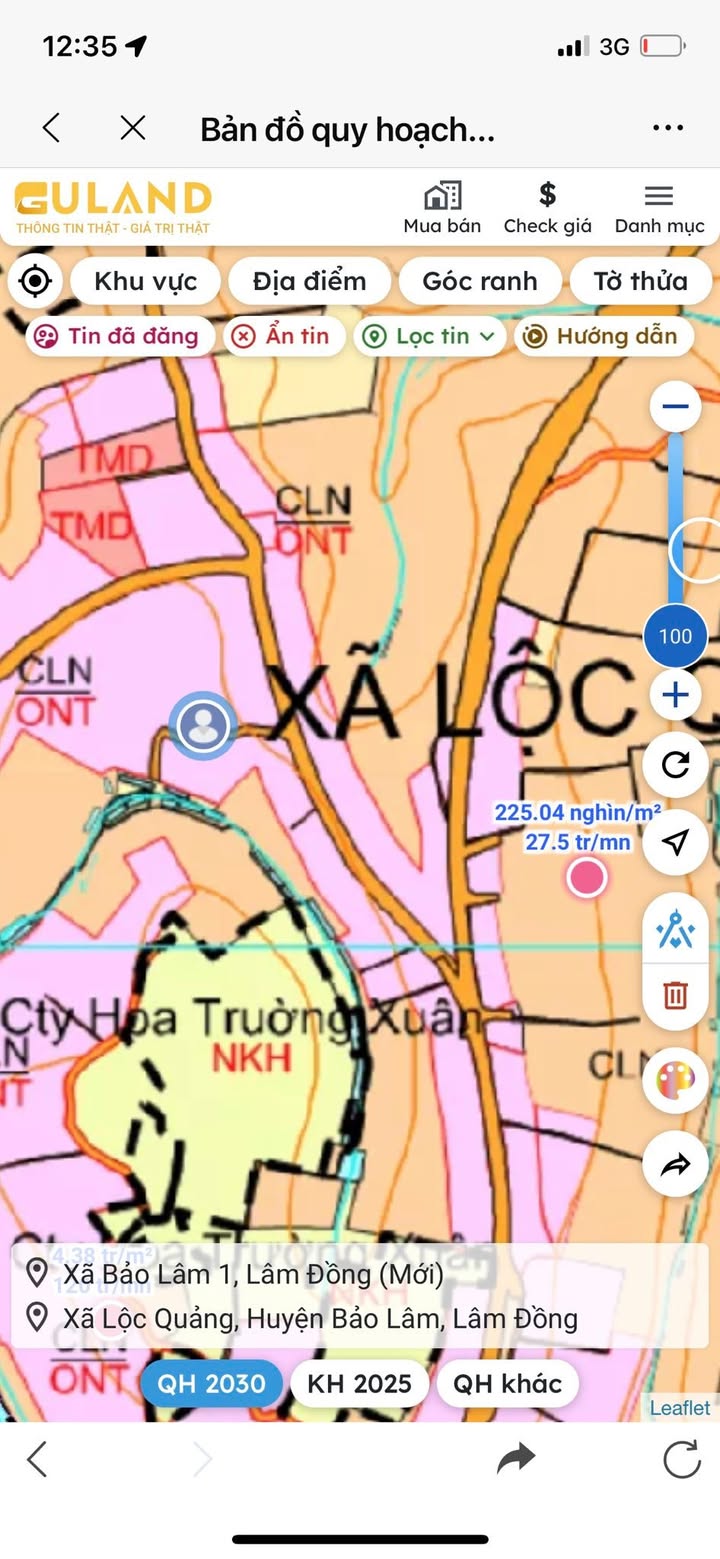 Đất thổ cư Lộc Quảng Bảo Lâm 3328m² giá 2.15 tỷ - Cơ hội đầu tư hấp dẫn!