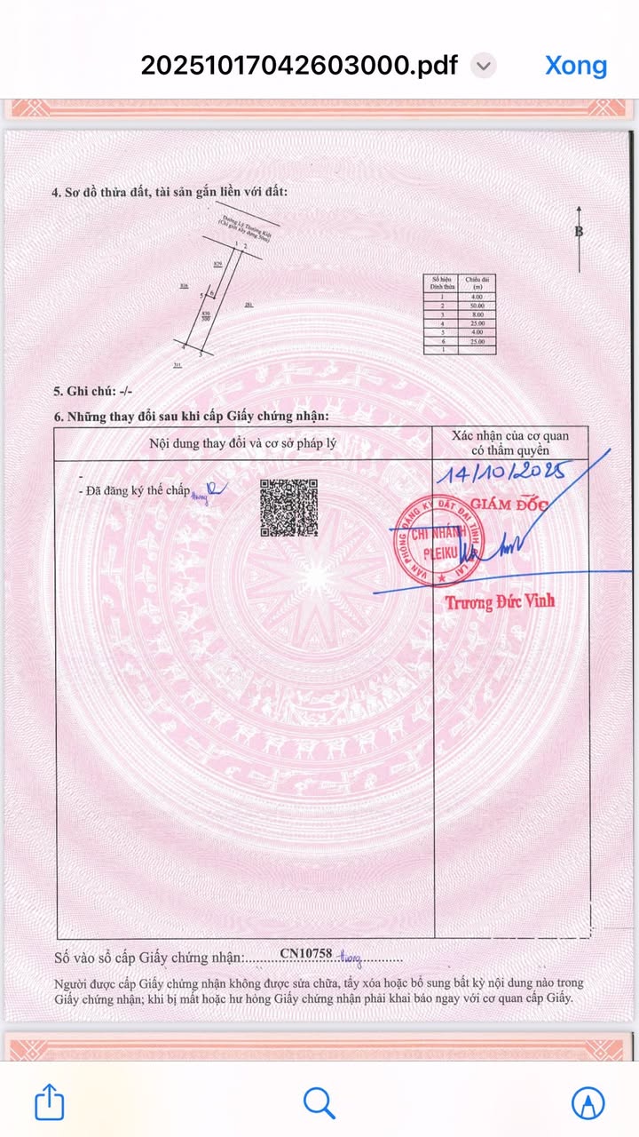 Đất nền mặt tiền đường Lý Thường Kiệt, Pleiku 400m² - Pháp lý rõ ràng, vị trí kinh doanh lý tưởng!