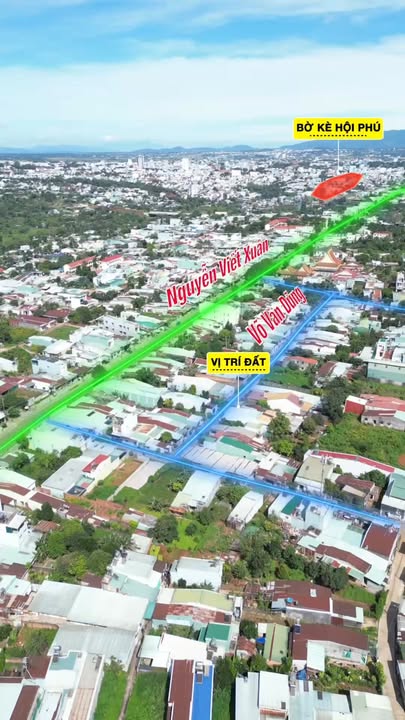 Bán đất mặt tiền Võ Văn Dũng, phường Hội Phú, thành phố Pleiku 150m² - Đất đẹp, giá chỉ 1.55 tỷ!