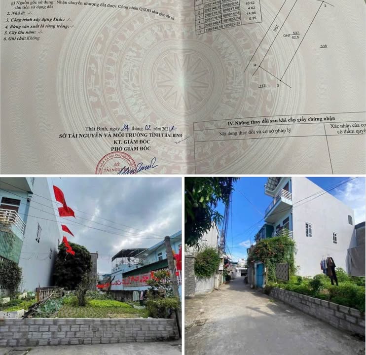 Đất nền góc Phú Xuân, Thái Bình 62,5m² giá chỉ 1,1 tỷ - Đầu tư thông minh ngay hôm nay!