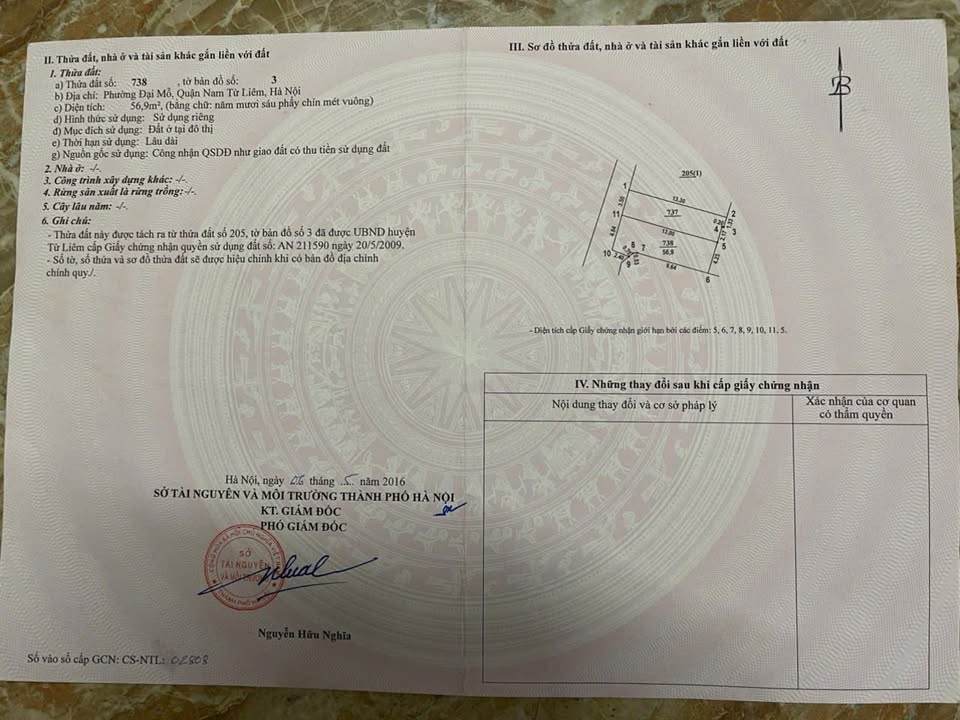 Đất chính chủ ngõ Quang Tiến, Đại Mỗ 57m² giá 8.55 tỷ - Đầu tư sinh lời tiềm năng!