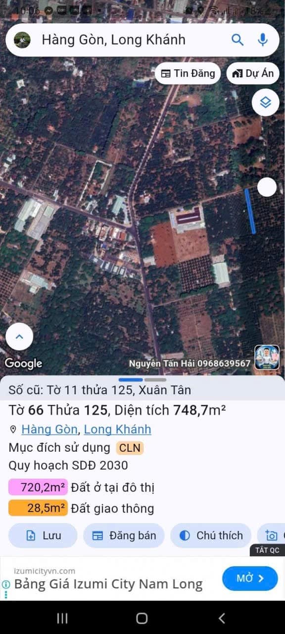 Đất nền 750m² tại P. Xuân Tân - Cơ hội đầu tư xây nhà vườn nghỉ dưỡng