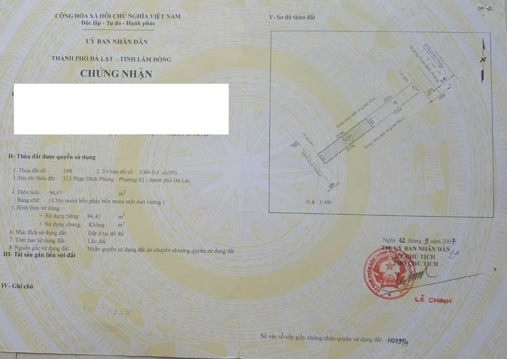 Lô đất trung tâm Đà Lạt 100m² giá chỉ 12 tỷ - Cơ hội đầu tư hiếm có!