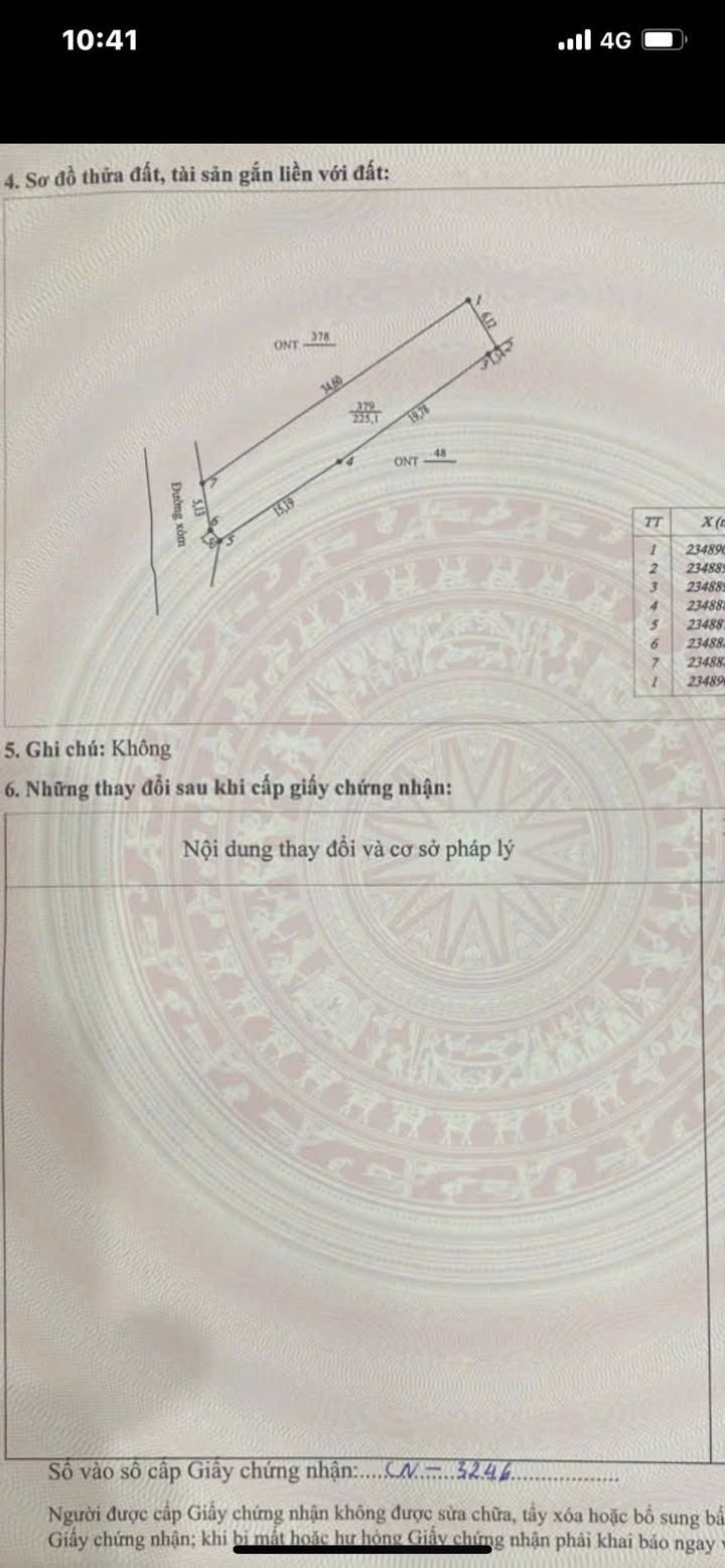 Lô đất đẹp tại xã Dân Quyền, huyện Tam Nông, 225,1m² - Cơ hội đầu tư tốt!