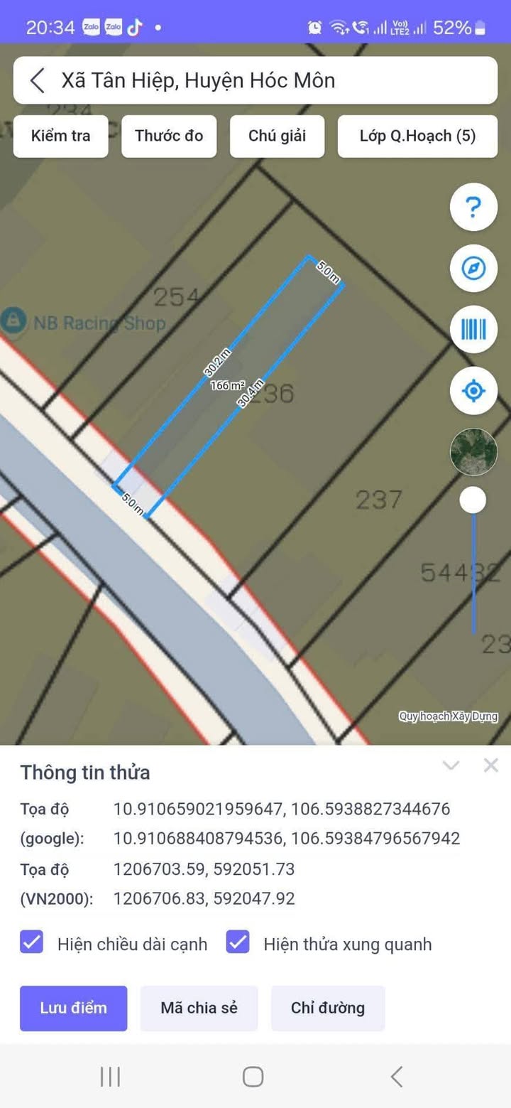 Đất mặt tiền xã Tân Hiệp Hóc Môn 170m² giá 4.686 tỷ - Cơ hội đầu tư tuyệt vời!