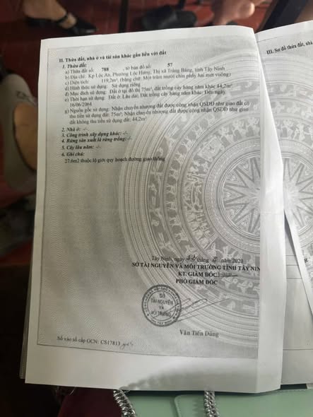 Đất nền Trảng Bàng 240m² giá 1 tỷ - Sổ hồng chính chủ, mặt tiền nhựa