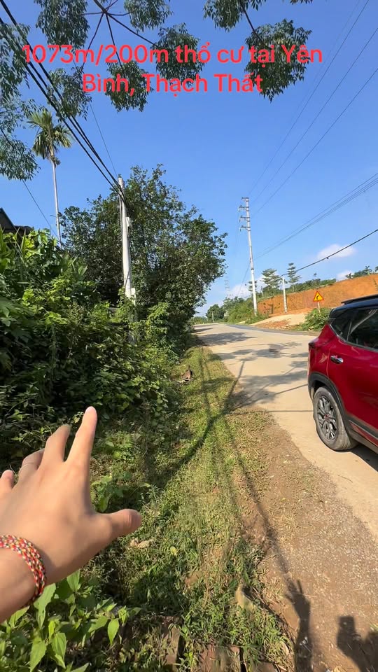 Đất thổ cư 200m² bám TL446 tại Yên Bình, Thạch Thất - Giá tốt thương lượng!