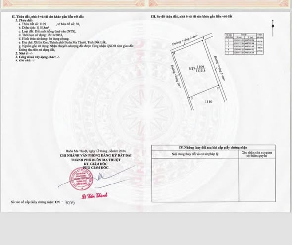 Đất 1,115m² 3 mặt tiền tại trung tâm phường Ea Kao, Đắk Lắk - Cơ hội đầu tư vàng!