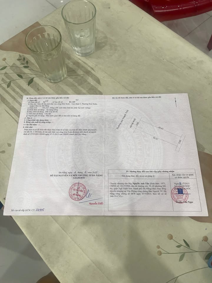 Nhà phố Hòa Xuân Đà Nẵng 102m² giá 6.1 tỷ - Đối diện trường học, vị trí lý tưởng!