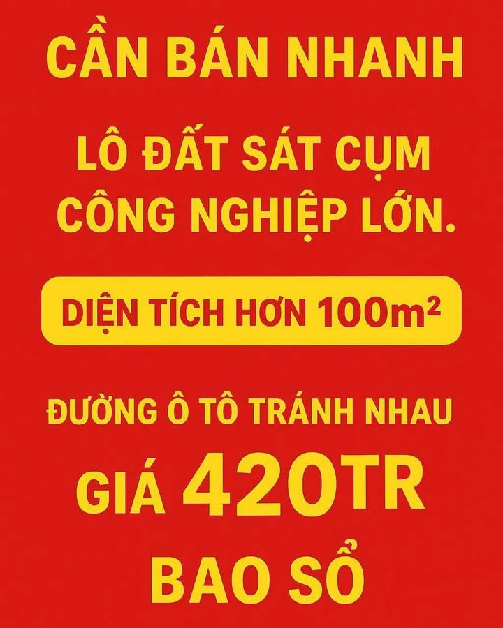 Đất nền Hợp Thắng, Triệu Sơn, Thanh Hoá 100m² giá 420 triệu - Cơ hội đầu tư hấp dẫn!