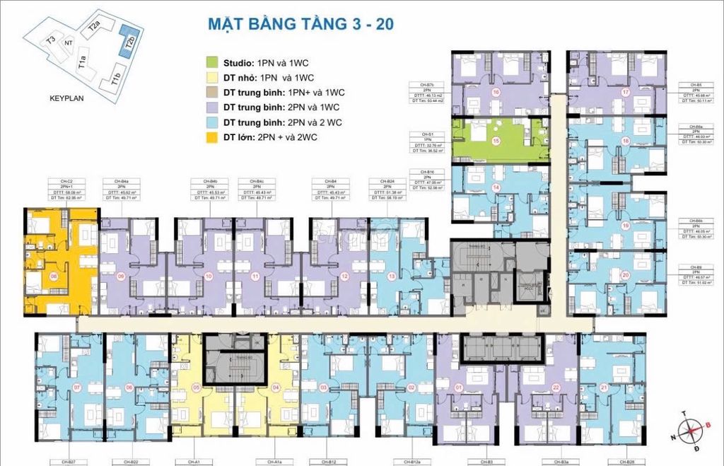 Căn hộ chung cư Destino Centro Quận 8 50m² giá 1,5 tỷ - Căn góc view Landmark 81!