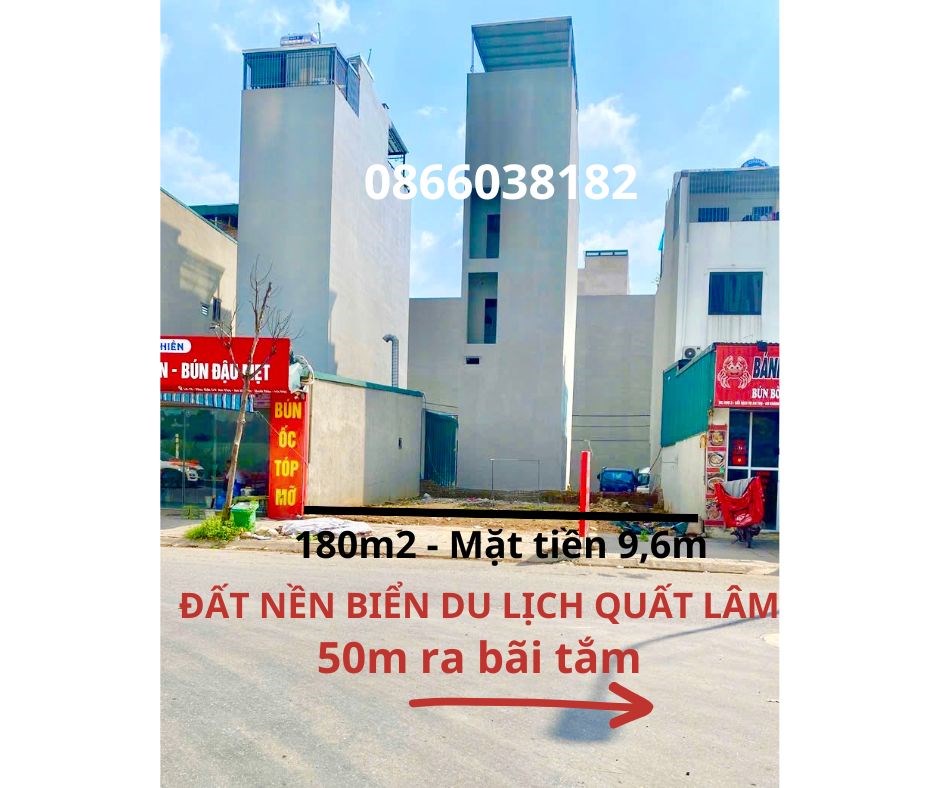 Đất nền ven biển Quất Lâm 180m² giá chỉ 1.3 tỷ - Cơ hội đầu tư tuyệt vời!