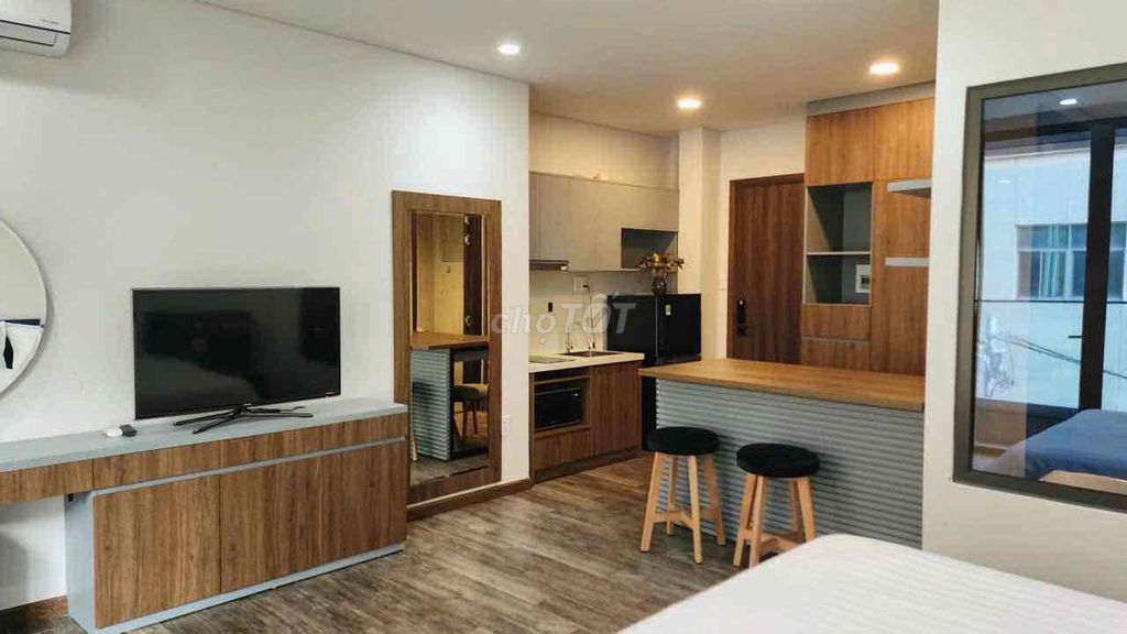 Căn hộ Mky Apartment Nguyễn Cửu Vân 45m² giá 10 triệu - Full nội thất cao cấp!