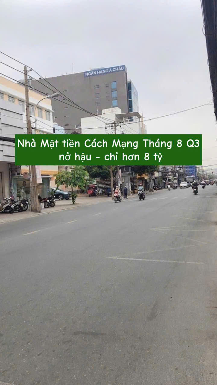 Nhà mặt tiền Cách Mạng Tháng 8, Quận 3, 29.7m² giá 8 tỷ - Cơ hội đầu tư tuyệt vời!
