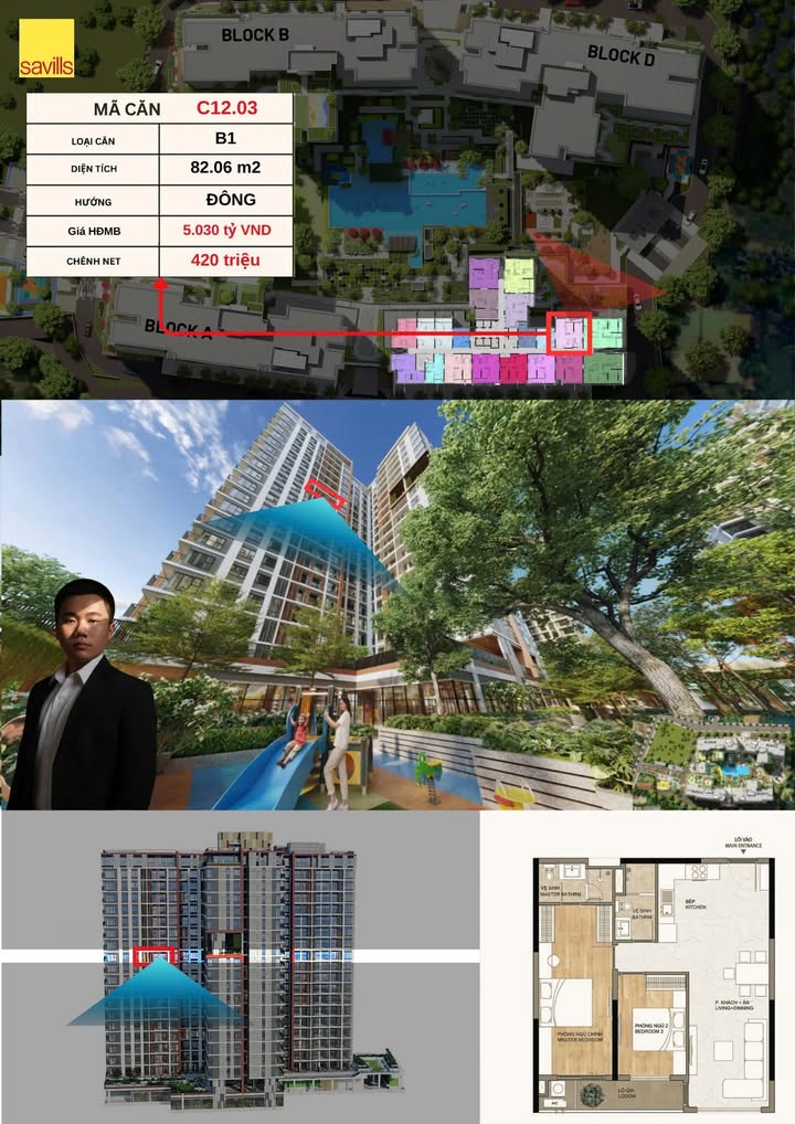 Căn hộ Elysian Thủ Đức 82.06m² giá 420 triệu - View vườn, gần thiên nhiên!