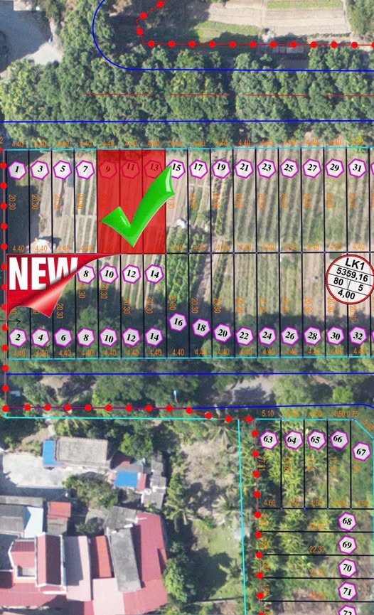 Đất nền Dự án QK3, Đông Hải, Hải Phòng 89,3m² giá 4 tỷ - Hướng Bắc, đường 20m