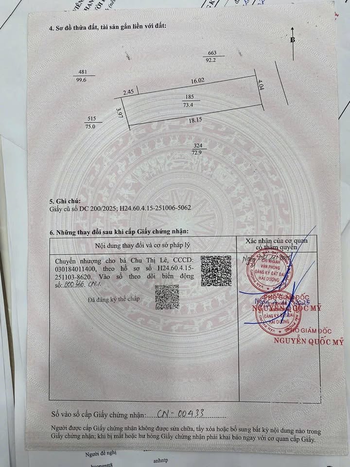 Đất Nhị Châu Hải Dương 73.4m² giá 1.5 tỷ - Chính chủ bán gấp!