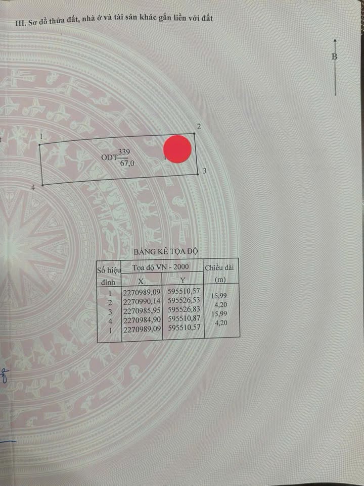 Đất nền Phủ Lý 67m² mặt tiền 4.2m - Cơ hội đầu tư tuyệt vời!