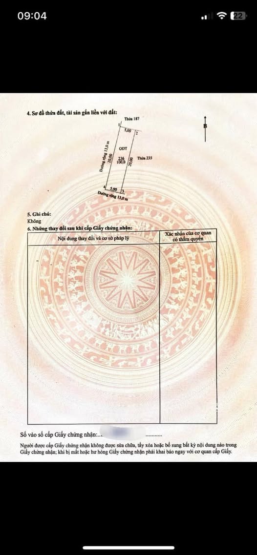 Đất nền tổ 7 Tây Sơn cũ, Tam Điệp, 5.2m² giá 1.6 tỷ - Cơ hội đầu tư hấp dẫn!