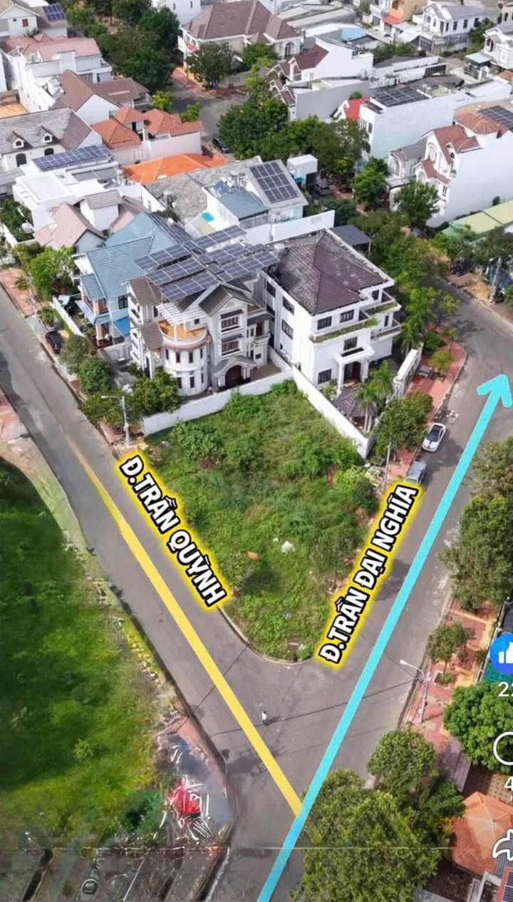 Đất nền góc Trần Quỳnh - Trần Đại Nghĩa, Phan Thiết 463m² - View sông tuyệt đẹp!