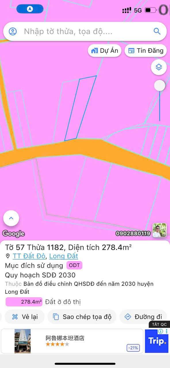 Đất nền mặt tiền đường Cao Văn Ngọc, xã Đất Đỏ 252m² giá 1 tỷ - Đầu tư sinh lời ngay!