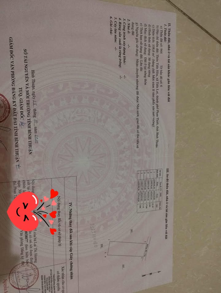 Đất thổ cư Tiến Lợi, Phan Thiết 108m² giá chỉ 400 triệu - Cơ hội đầu tư tuyệt vời!