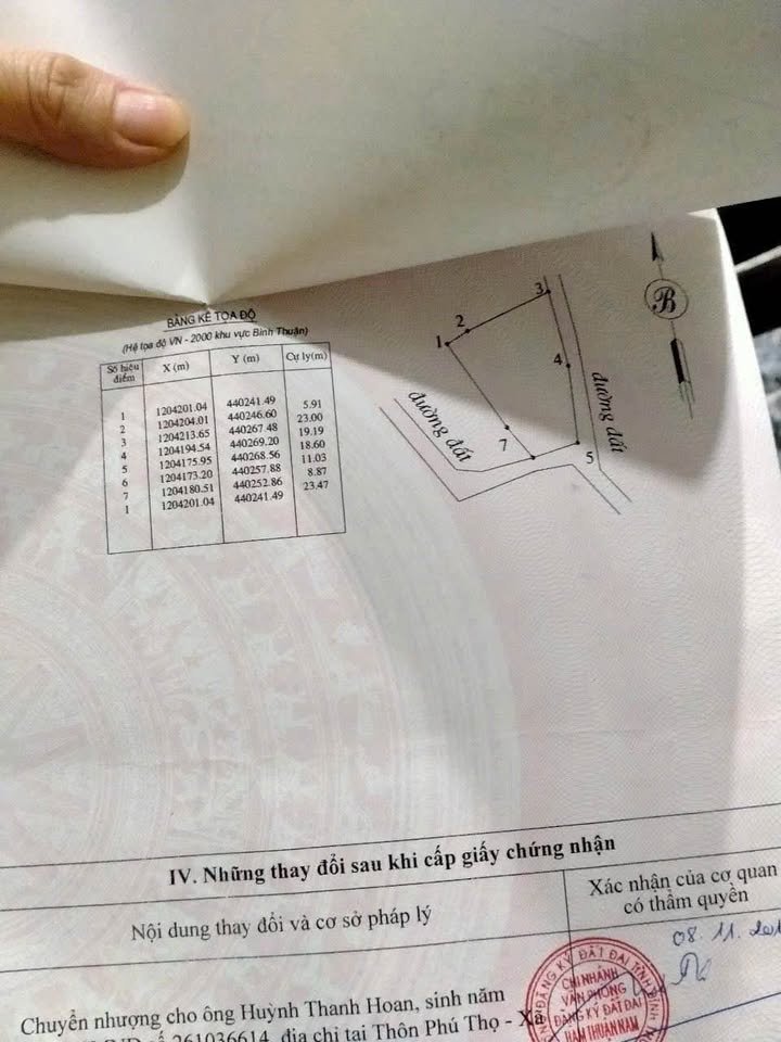 Đất cây trồng lâu năm 706m² tại thôn Phú Mỹ, Hàm Cường - Giá chỉ 350 triệu!