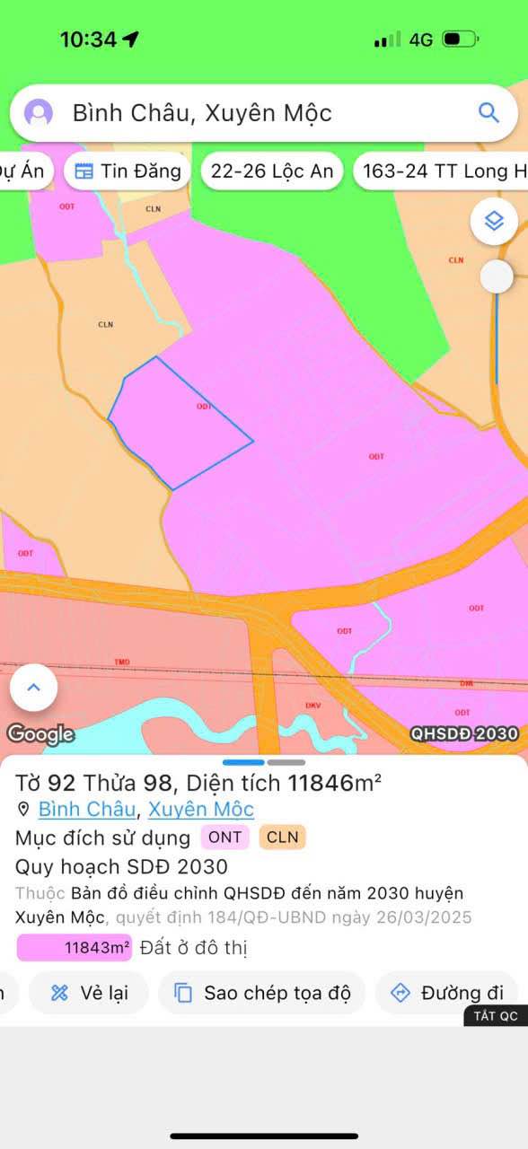 Đất nghỉ dưỡng Bình Châu 11.000m² giá 22 tỷ - Cơ hội vàng đầu tư!