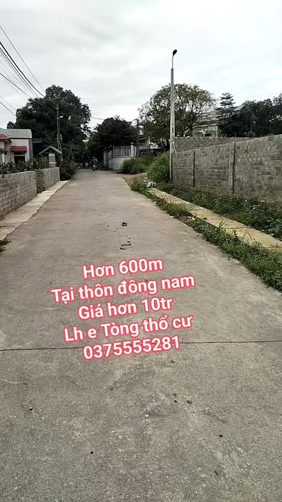 Đất thổ cư Nam Phương Tiến 600m² giá 10 triệu - Cơ hội đầu tư tuyệt vời!